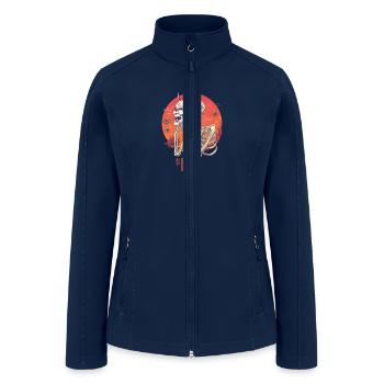 Hannya Yokai Mask - Women’s Soft Shell Jacket - navy - Front