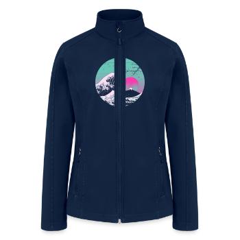 Great Vapor Aesthetics - Women’s Soft Shell Jacket - navy - Front
