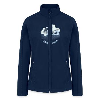 cloud whisperer - Women’s Soft Shell Jacket - navy - Front