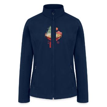 Ramen Landscape - Women’s Soft Shell Jacket - navy - Front