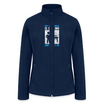Costumer Calling I Must Go - Women’s Soft Shell Jacket - navy - Front