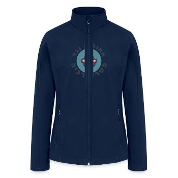 Hebrew Cats Against the Patriarchy Jewish Feminist - Women’s Soft Shell Jacket - navy - Front
