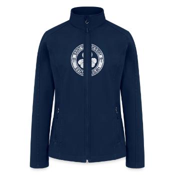 Saint Patrick's Day Official Seal - Women’s Soft Shell Jacket - navy - Front