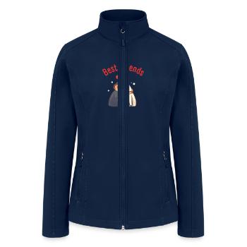 Best friends - Women’s Soft Shell Jacket - navy - Front