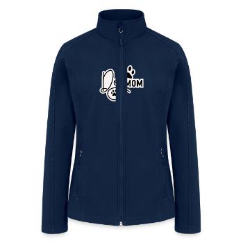 Dog Mom - Women’s Soft Shell Jacket - navy - Front
