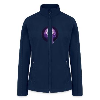 Abstract Weird Eyeball Trophy Winner - Women’s Soft Shell Jacket - navy - Front