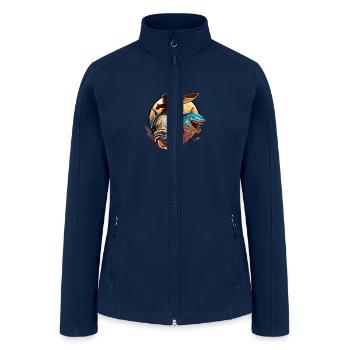 shark cowboy - Women’s Soft Shell Jacket - navy - Front