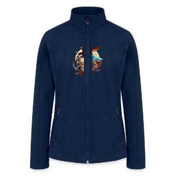 shark cowboy - Women’s Soft Shell Jacket - navy - Front