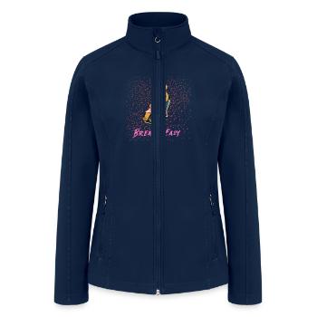 Breathe Easy (Bunny) - Women’s Soft Shell Jacket - navy - Front
