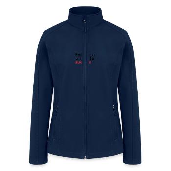 Face your atychiphobia- Failure is a step to succe - Women’s Soft Shell Jacket - navy - Front