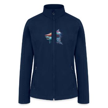 shark - Women’s Soft Shell Jacket - navy - Front