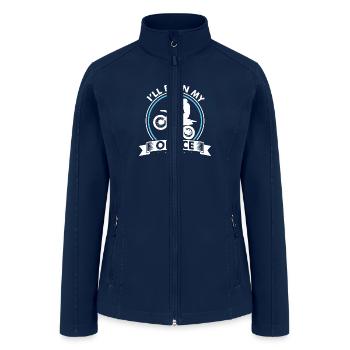 Motocross Motorsports Motorcyclists Adrenalin Bike - Women’s Soft Shell Jacket - navy - Front