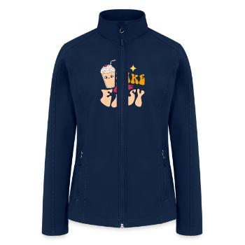 Take It Easy - Women’s Soft Shell Jacket - navy - Front