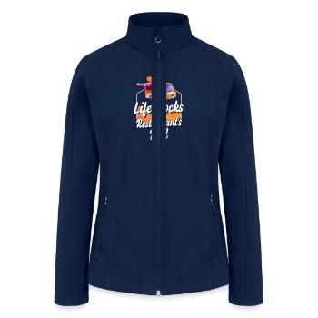 Fast Food Meal Meals On Wheels Grilling - Women’s Soft Shell Jacket - navy - Front
