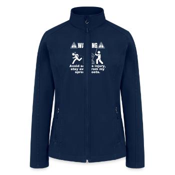 Accountant Warning Stay Away from My Spreadsheets - Women’s Soft Shell Jacket - navy - Front