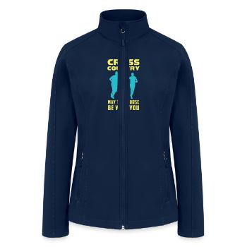 Cross Country Running - Women’s Soft Shell Jacket - navy - Front
