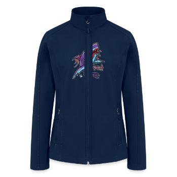 Shark Attack - Women’s Soft Shell Jacket - navy - Front