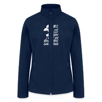 Retirement Plan Bonsai Trees - Women’s Soft Shell Jacket - navy - Front