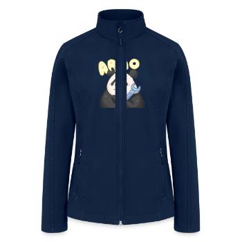 ABAO🐼Giant Panda - Women’s Soft Shell Jacket - navy - Front