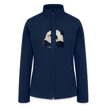 YUANRUN🐼Giant Panda - Women’s Soft Shell Jacket - navy - Front