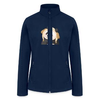 YUANRUN🐼Giant Panda - Women’s Soft Shell Jacket - navy - Front