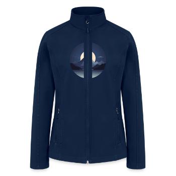 Night Landscape - Women’s Soft Shell Jacket - navy - Front