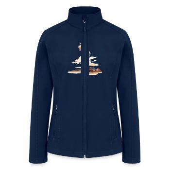 Tornado Over House Landscape - Women’s Soft Shell Jacket - navy - Front