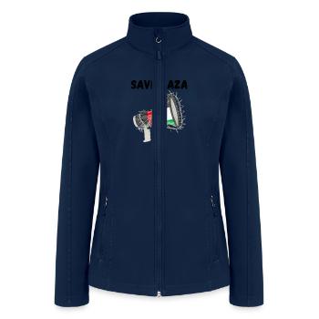 SAVE PALESTINE AND GAZA - Women’s Soft Shell Jacket - navy - Front