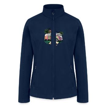 summer beach - Women’s Soft Shell Jacket - navy - Front