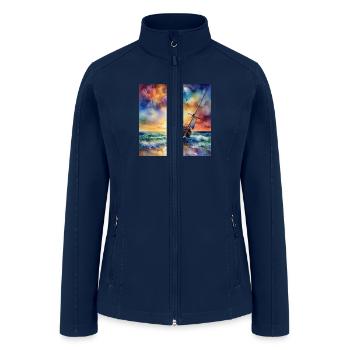 Sail away with me - Women’s Soft Shell Jacket - navy - Front