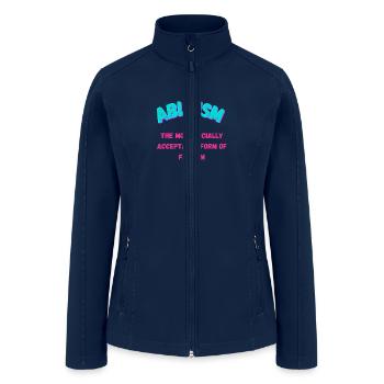 Ableism is fascism - Women’s Soft Shell Jacket - navy - Front