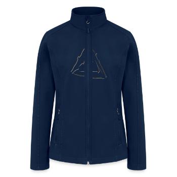 Perfectly Imperfect. Growth Through Errors - Women’s Soft Shell Jacket - navy - Front