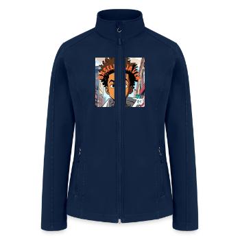 IMG 0223 - Women’s Soft Shell Jacket - navy - Front