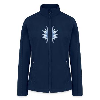 Ice Crystal - Women’s Soft Shell Jacket - navy - Front