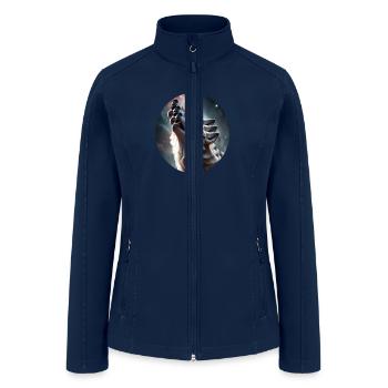 Wolf howling - Women’s Soft Shell Jacket - navy - Front
