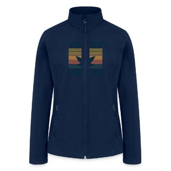 Weed Worlds Dopest Dad T Shirt Funny Father s Day - Women’s Soft Shell Jacket - navy - Front