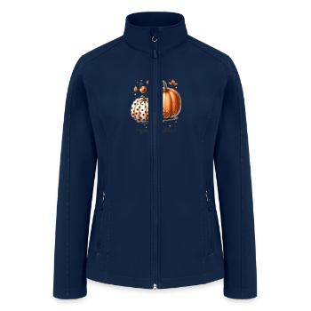 Wellcome Great Pumpkin - Women’s Soft Shell Jacket - navy - Front
