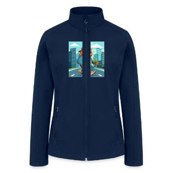 Sloth Mode: Activated - Women’s Soft Shell Jacket - navy - Front