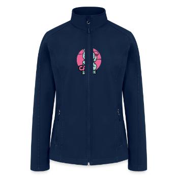 cat zombie - Women’s Soft Shell Jacket - navy - Front
