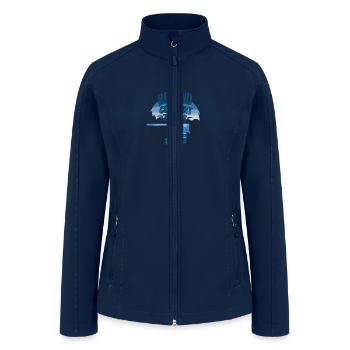 Beyond comfort zone - Women’s Soft Shell Jacket - navy - Front