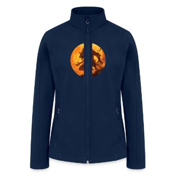 Werewolf Halloween t-shirt - Women’s Soft Shell Jacket - navy - Front