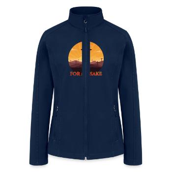 For My Sake - Women’s Soft Shell Jacket - navy - Front
