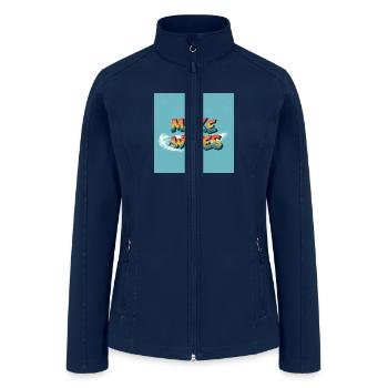 Make Waves - Women’s Soft Shell Jacket - navy - Front