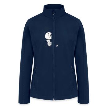 create a minimalistic cartoon - Women’s Soft Shell Jacket - navy - Front