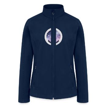 Celestial Glow - Women’s Soft Shell Jacket - navy - Front