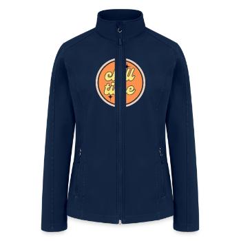 chill time - Women’s Soft Shell Jacket - navy - Front