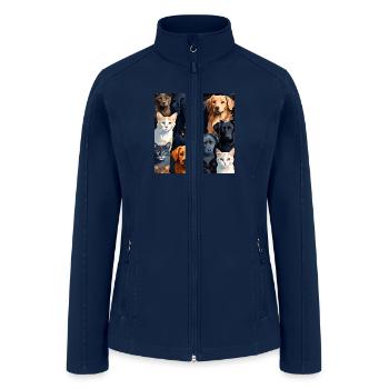 The man's best friend - Women’s Soft Shell Jacket - navy - Front