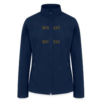 Whiskey Bonfires - Women’s Soft Shell Jacket - navy - Front