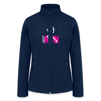Running girl - Women’s Soft Shell Jacket - navy - Front