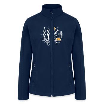 Camping - Women’s Soft Shell Jacket - navy - Front